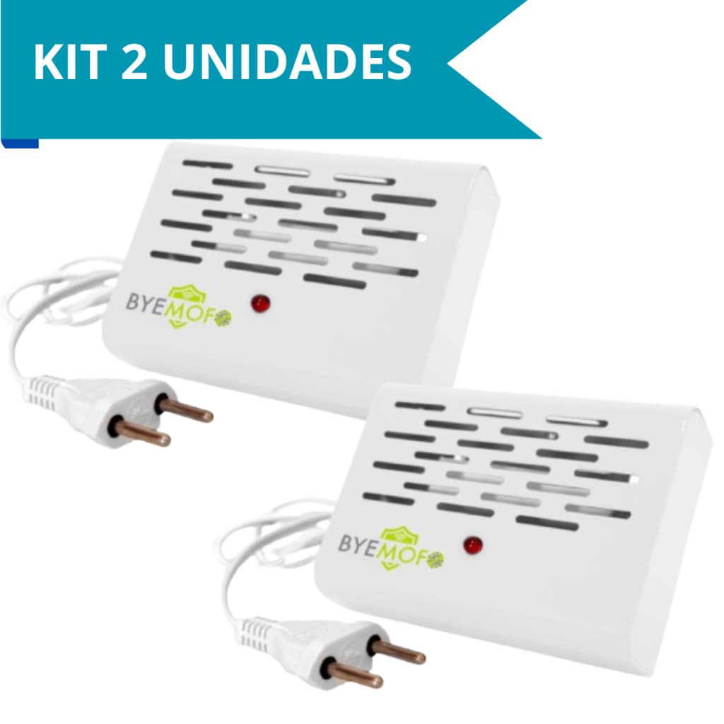 2 Desumidificador Anti Mofo Elétrico Eletrônico Antimofo 110v ou 220v Ácaro Fungos Bolor Legon Bye Mofo