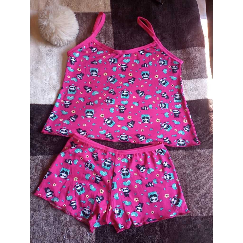 Kit com 3 babydoll infantil e short doll