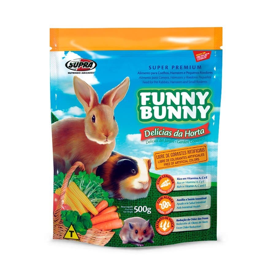 Ração Para Roedores Funny Bunny Delicias da Horta 500g