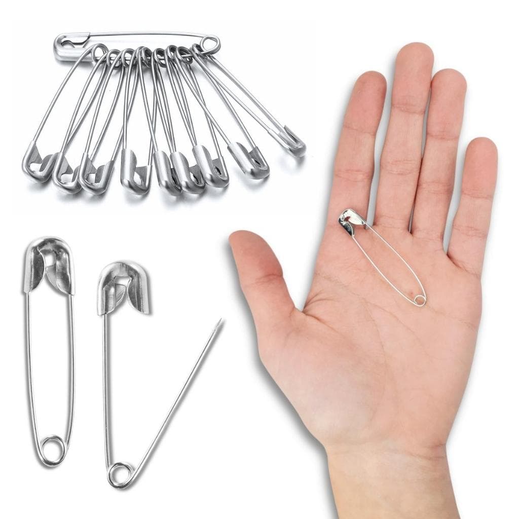 Alfinete De Segurança 04 - Prata - Com 50 Unidades - BRX