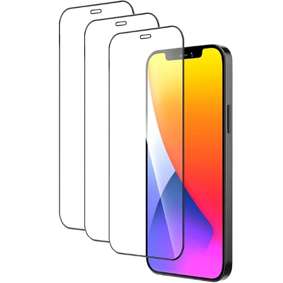Película de Vidro 3D 9D para iPhone 11 12 Pro Max Mini – Alta Proteção, Anti-Risco e Cobertura Total