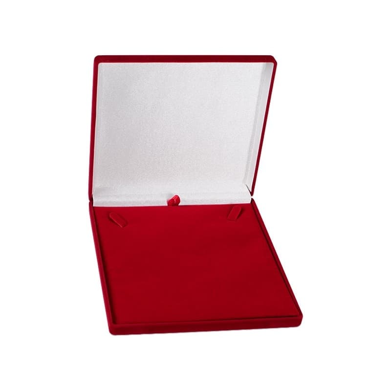 Caixinha Estojo Linha Veludo para Colar, Brinco, Corrente e Pingente Grande 16x16