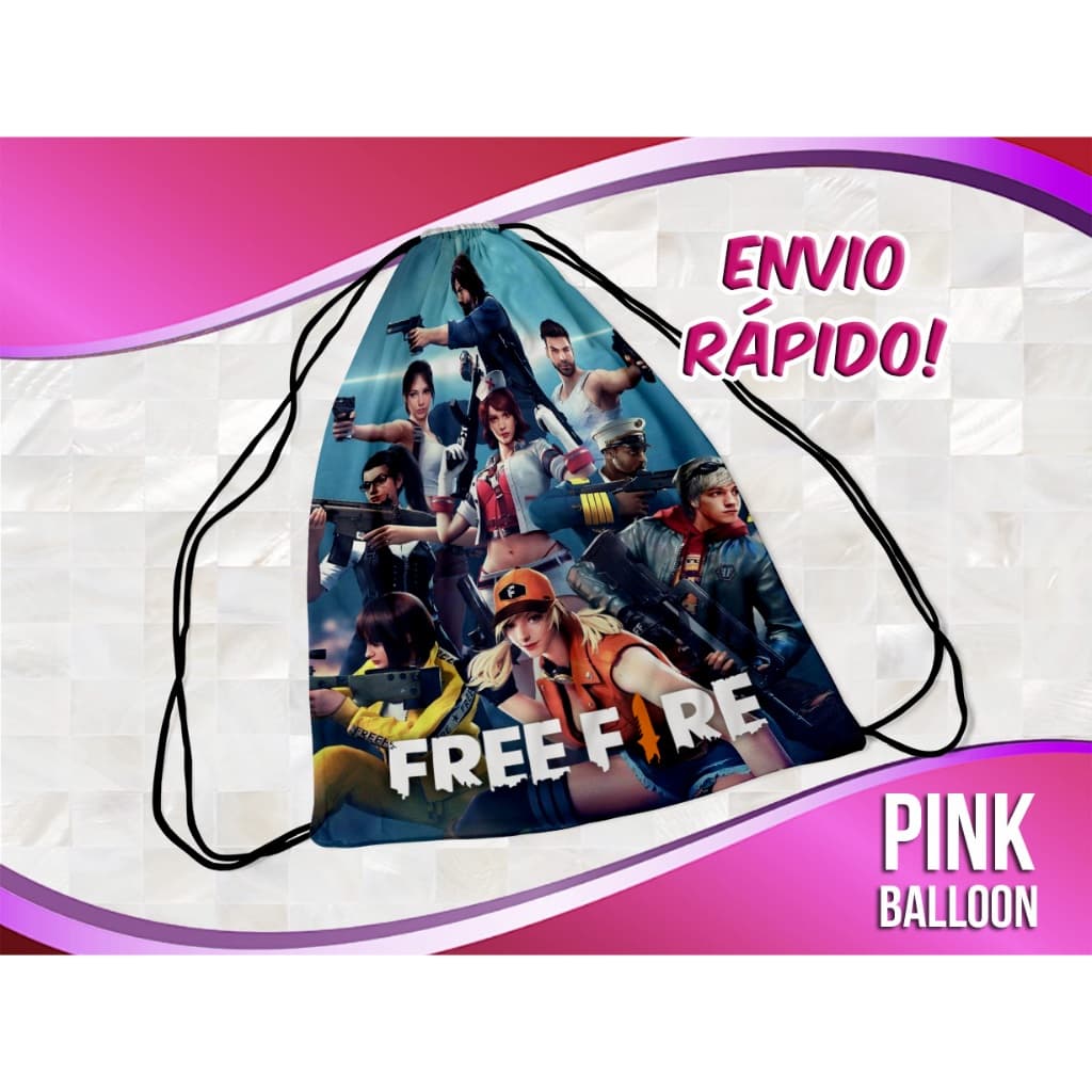 MOCHILINHA FREE FIRE (ENVIO RÁPIDO) - SACOLINHA LEMBRANCINHA