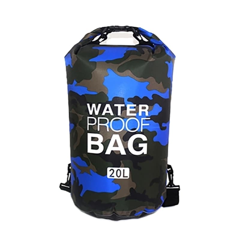 Mochila Sacola Bag Impermeável Aprova D'agua Saco Camuflado Bolsa Trilha Mergulho Natação