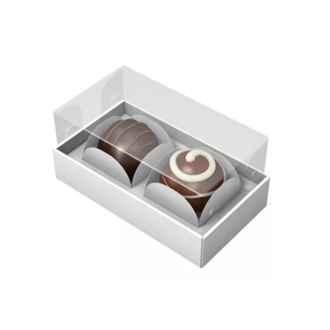 50 X Caixa Brigadeiro P/ 2 Doces Gourmet / Doces / Bombons