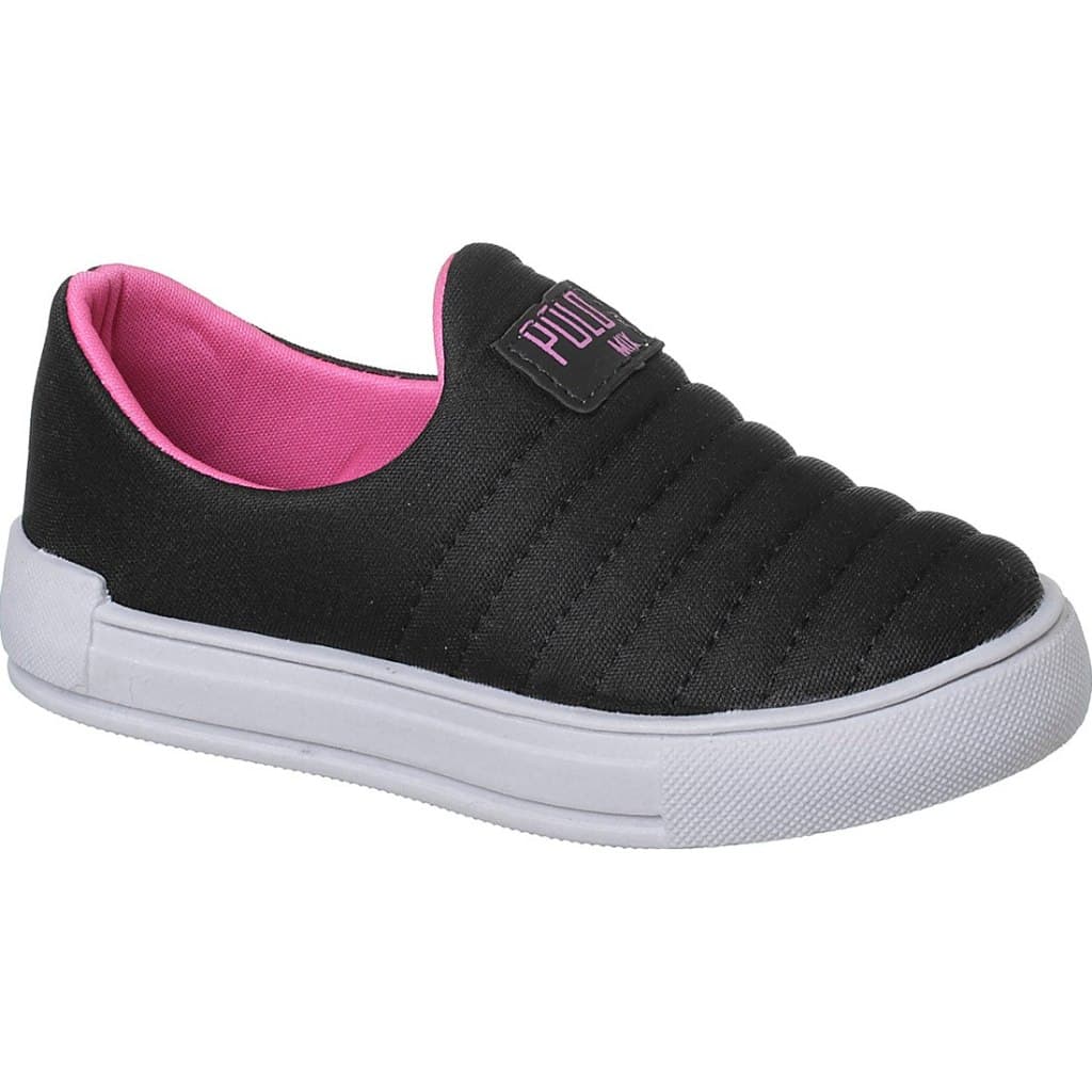 Tênis Calce Fácil Infantil Sola Reta Escolar Leve Confortável Menino Menina Feminino Masculino