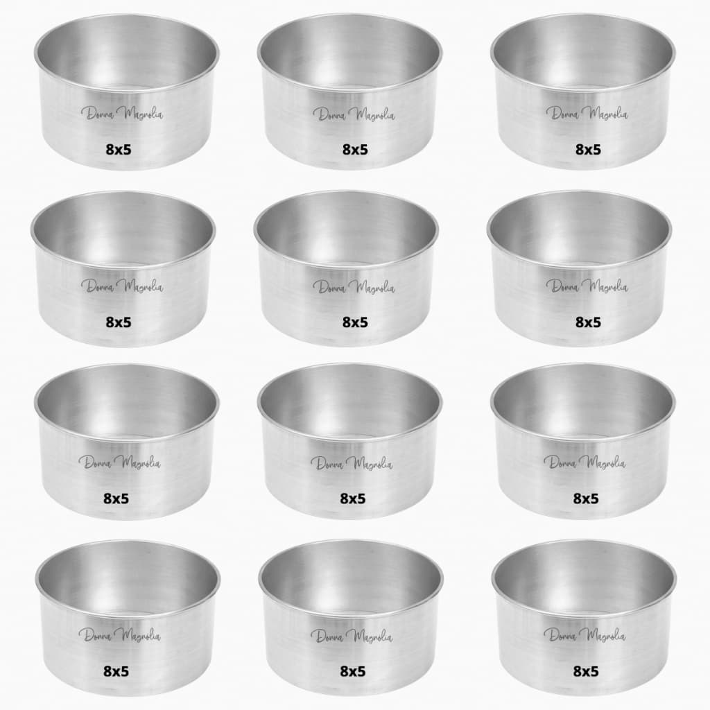 Kit Forma Assadeira BENTO Bolo Cake 8 x 5 cm Alumínio  - BC8V