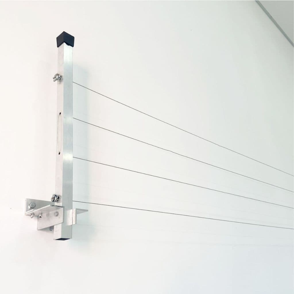 Varal Alumínio Reforçado Retrátil  De Parede Para Roupas Suporta Até 80kg