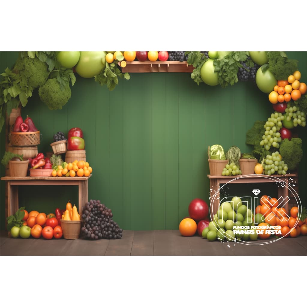 Fundo Fotográfico Em Tecido Ensaio de Feira Smash Infantil   1,50x2,20 12764