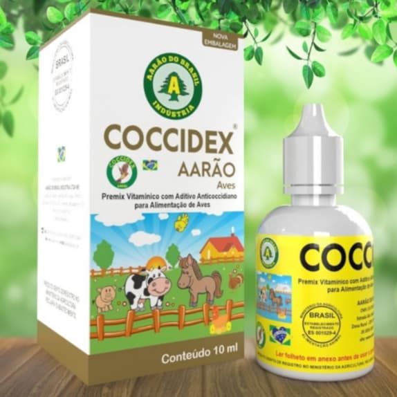 COCCIDEX - AARÃO / Premix Vitamínico com Aditivo Anticoccidiano - 10ml