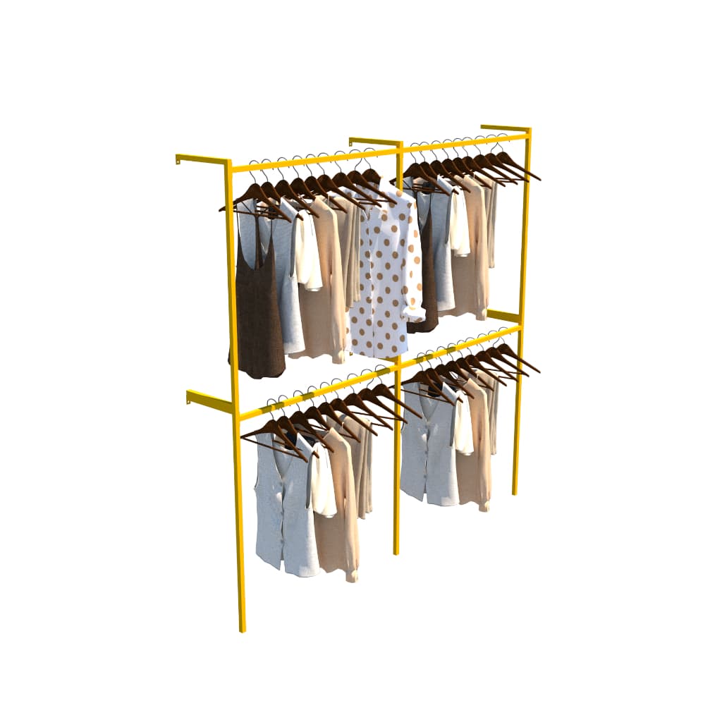 Arara de Parede Para Loja, Organizador de Roupas, Cabideiro.