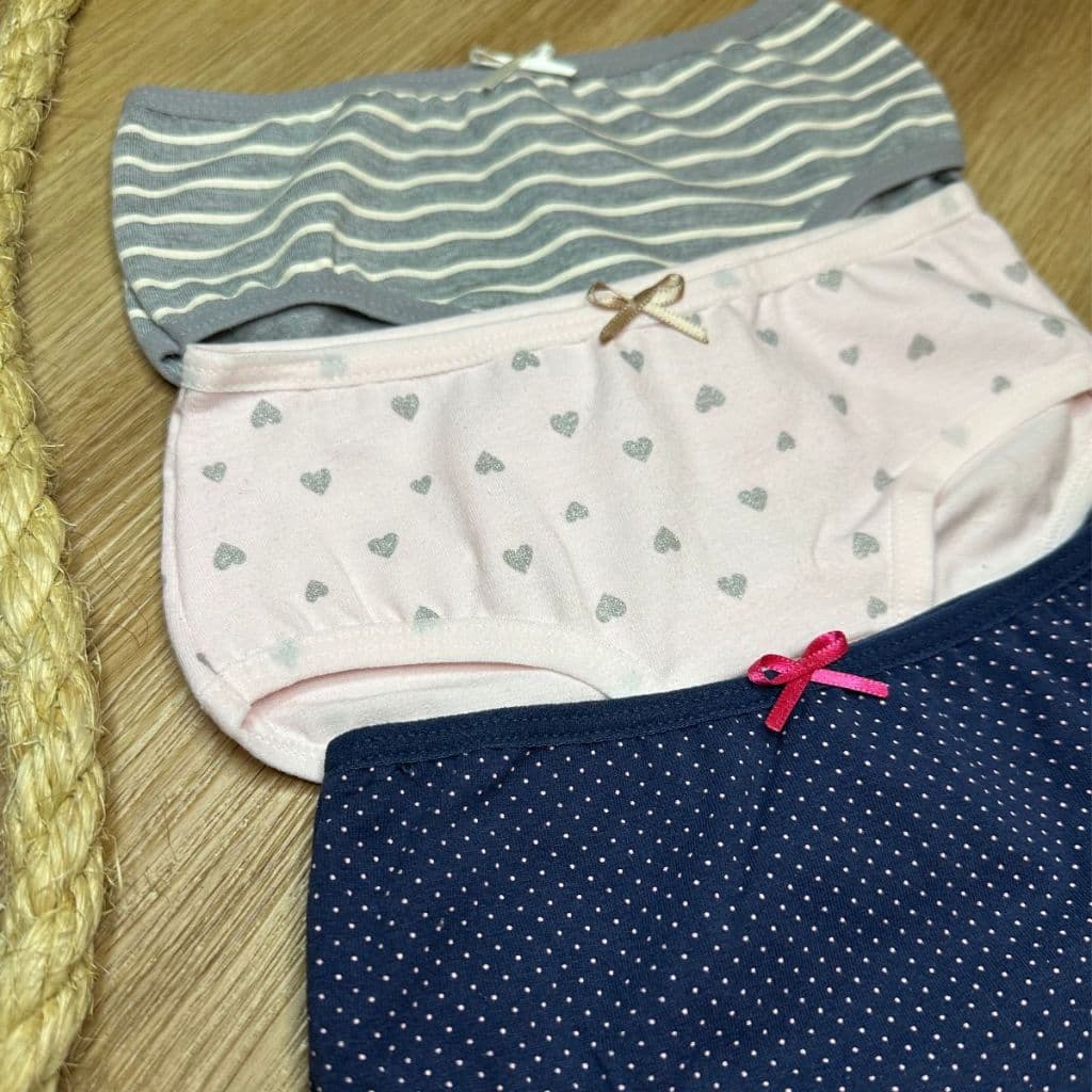 Kit 10 Calcinhas Infantil Menina em algodão