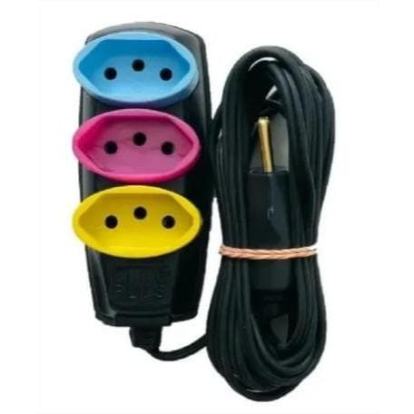 Extensão Elétrica de Energia 3m/5m/10m colorida Distribuidora Galante