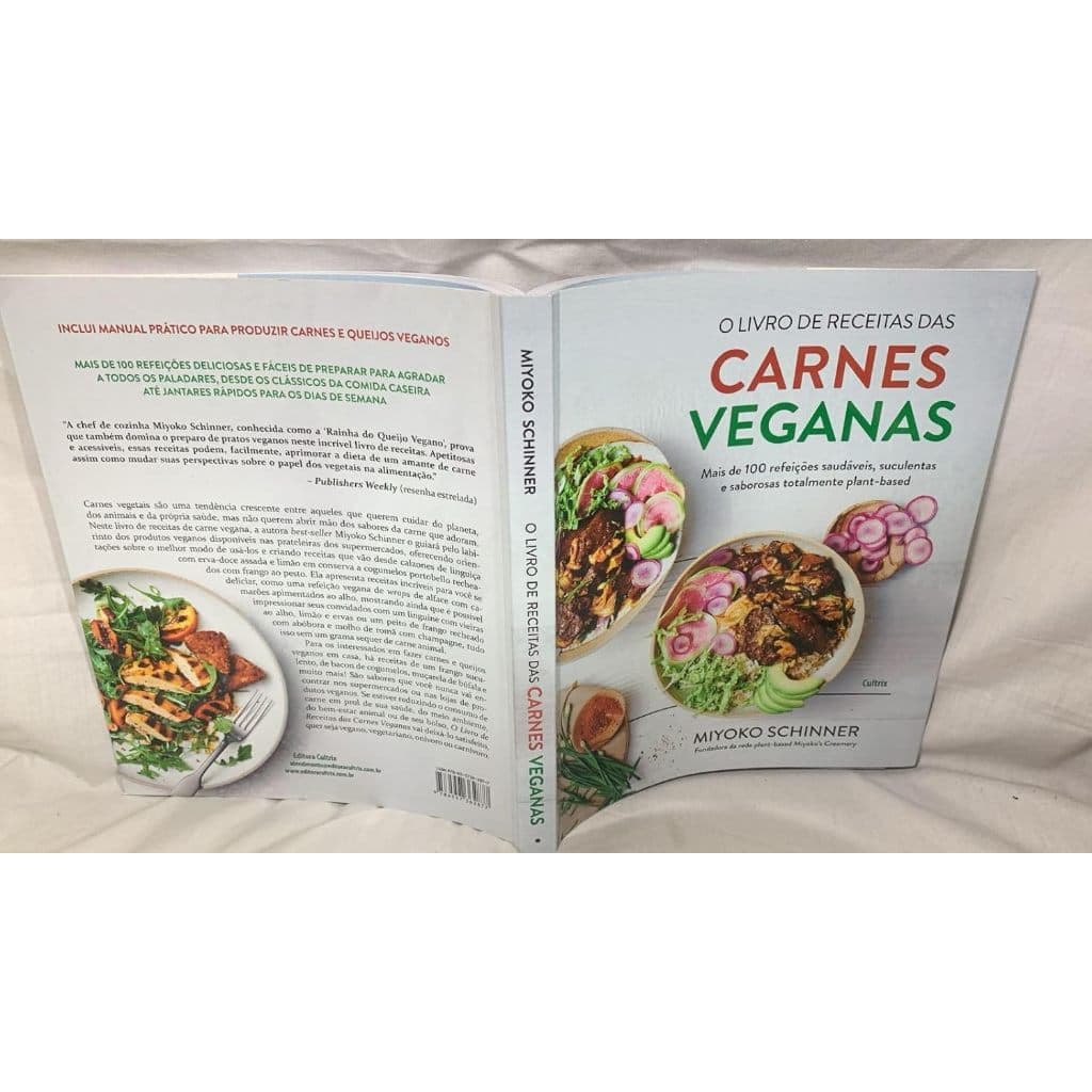 O Livro de Receitas das Carnes Veganas Capa comum