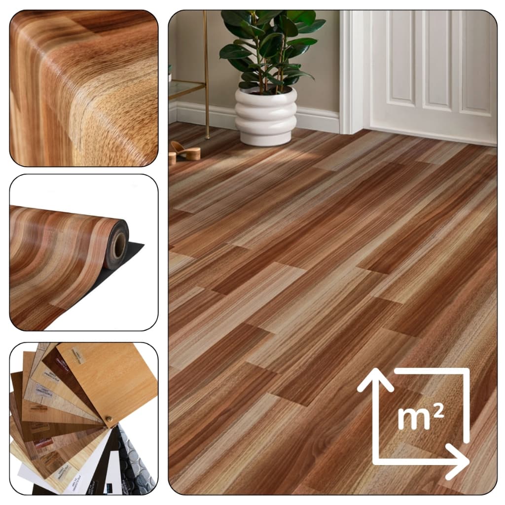 Piso Vinil 1 metro PVC em Manta Madeirado Por Metro Quadrado. Compre o Total de Sua Metragem.