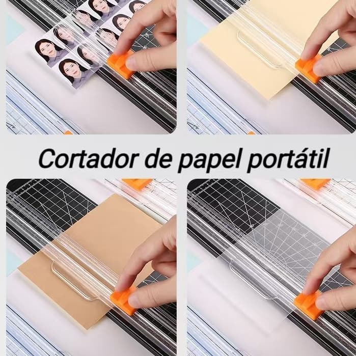 Guilhotina Portátil Cortador De Papel A4 A3, 36.5cmx9.5cm Material Escritório