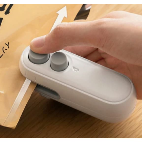 Seladora De Saco De Lanche Mini Portátil E Conveniente, Recarregável Abre e Lacra Embalagens e Vacuo