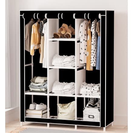 Guarda Roupa Cabideiro com Prateleira Mobilia Para Quarto Solteiro ou Casal