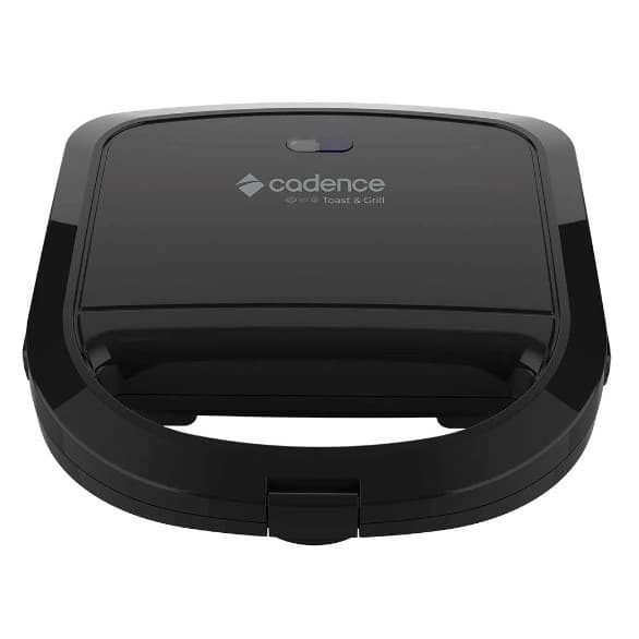 Sanduicheira Grill Elétrica Cadence Toast & Grill 750w Antiaderente Luz Indicadora Porta Fio 127v