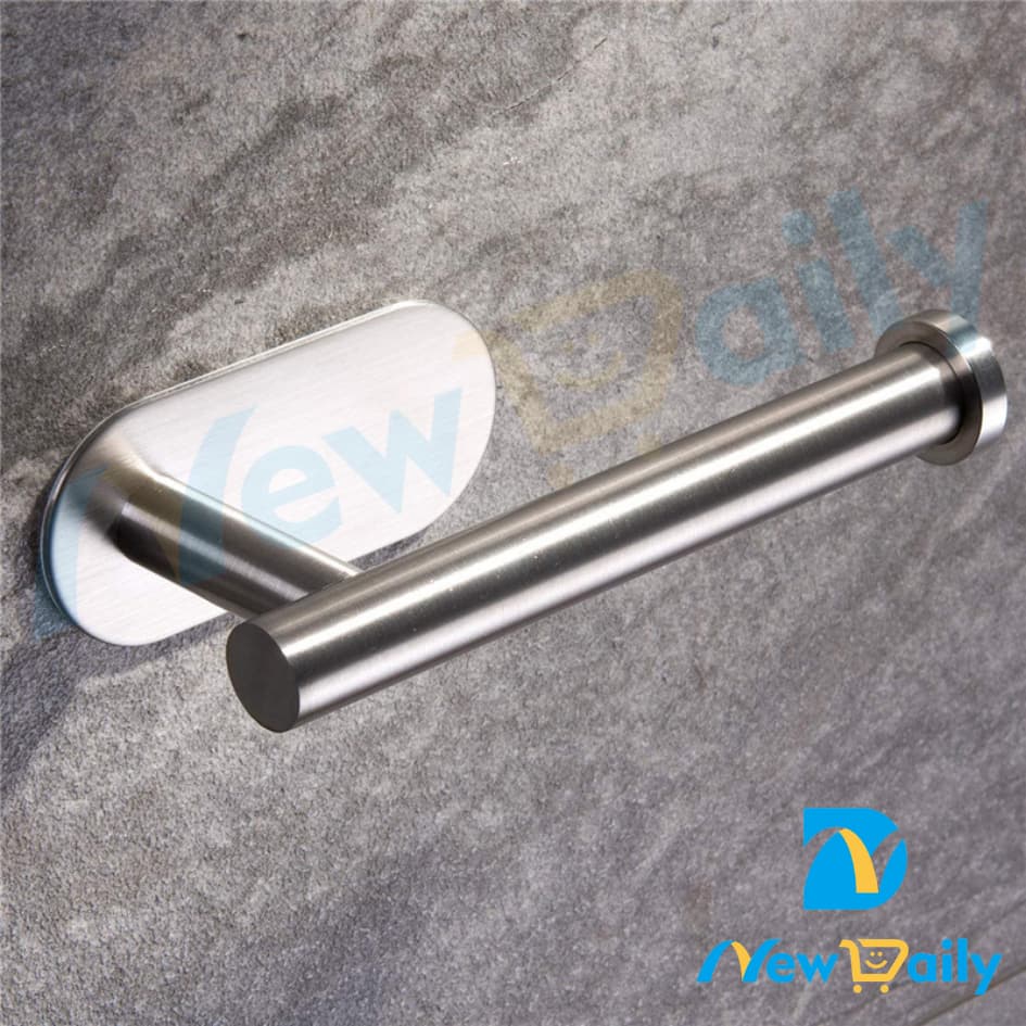 Suporte de papel higiênico em aço inoxidável 304 com gancho autoadesivo. BC-76