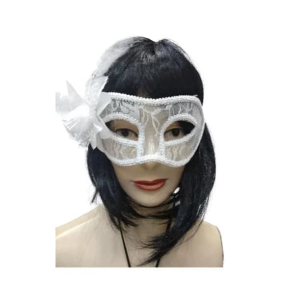 Mascara Branca Renda Noiva Casamento