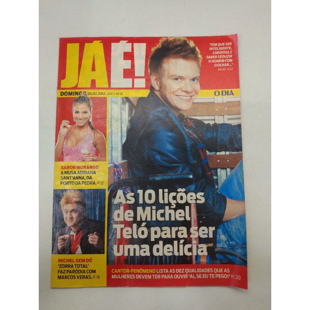 Revista Já é Domingo 18 Michel Teló Bundchen Dieta 9531