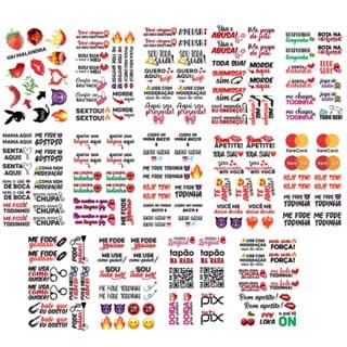 188 Tatuagem Temporária - Tatuagem Falsa SEX SHOP