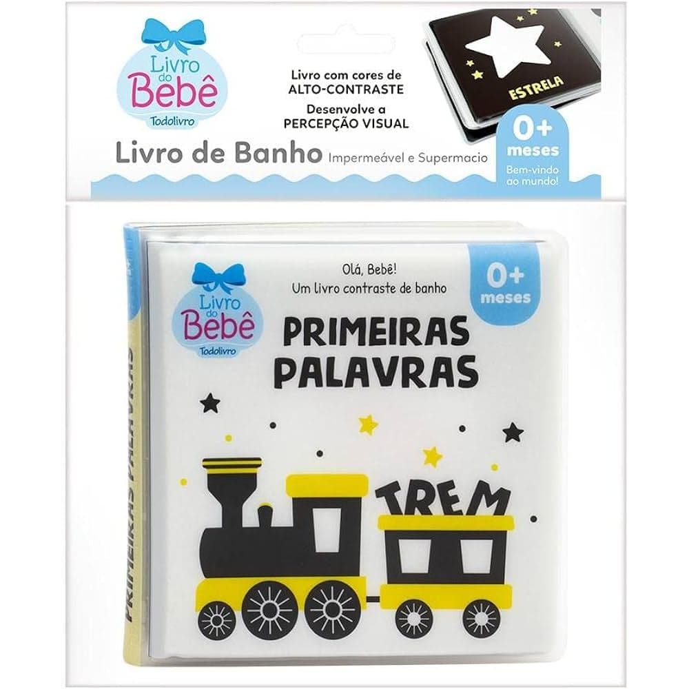 Livro de Banho Contraste Primeiras Palavras Todolivro