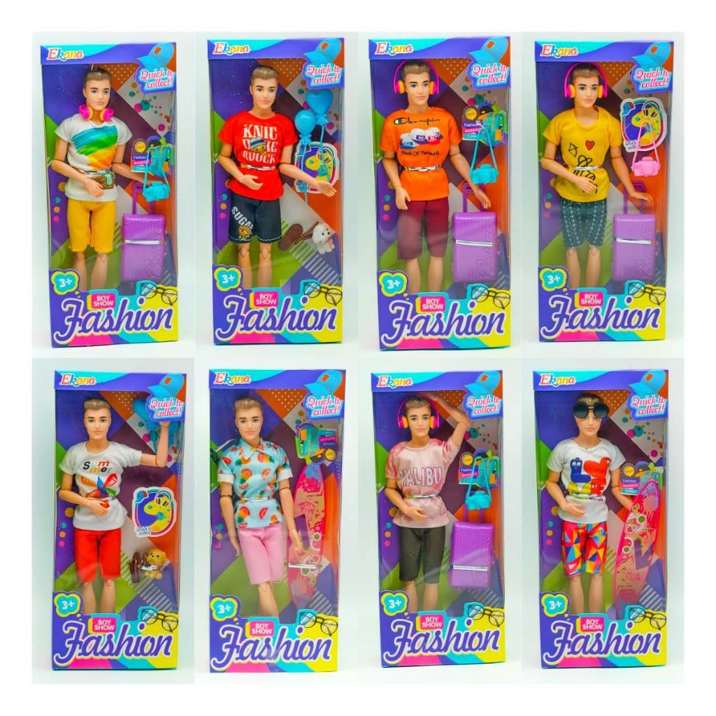 Brinquedo Boneco Ken com Acessórios Colecionável Estilo Moderno / Envio aleatório