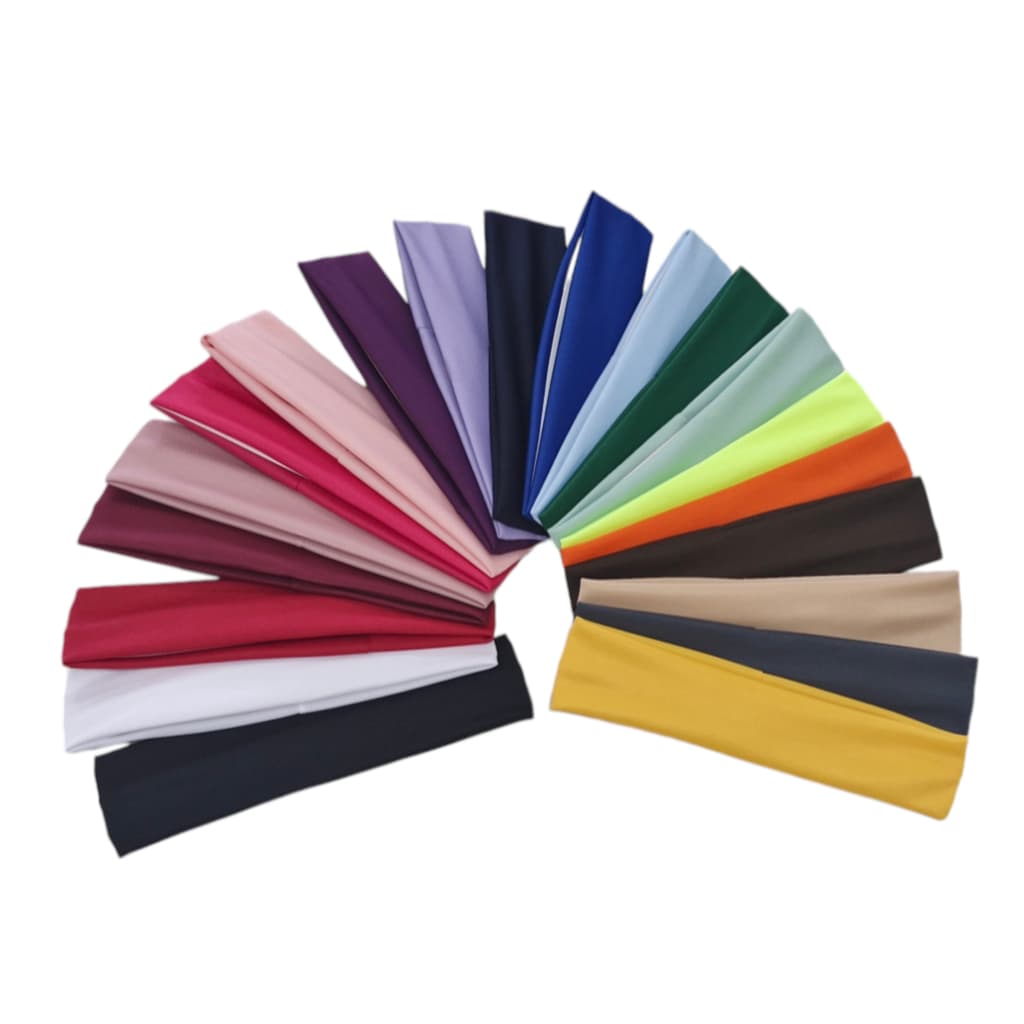 Faixa Para Cabelo Modelo Básico Fina Kit 6 Unidades Cores Sortidas Esporte Maquiagem Pós Cirurgica