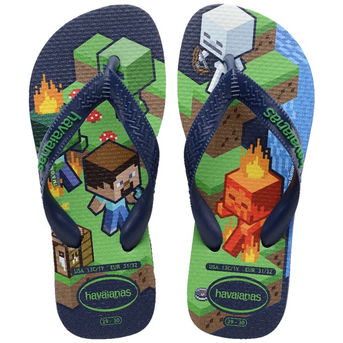 Chinelo Havaianas Kids Minecraft