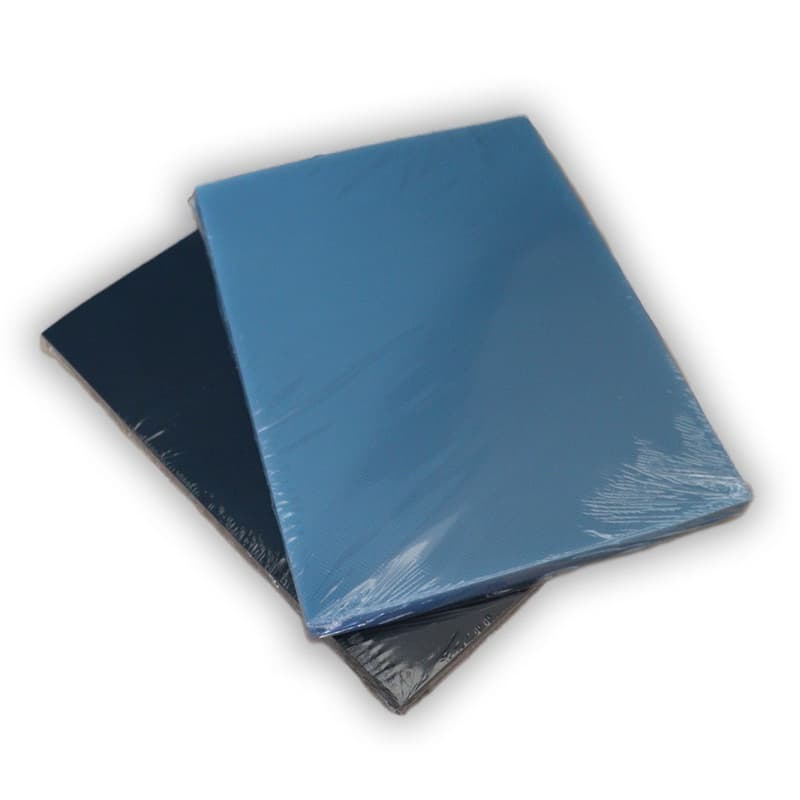 Kit 100 Capas para Encadernação A4 Pp - Cristal Line + Preta Couro