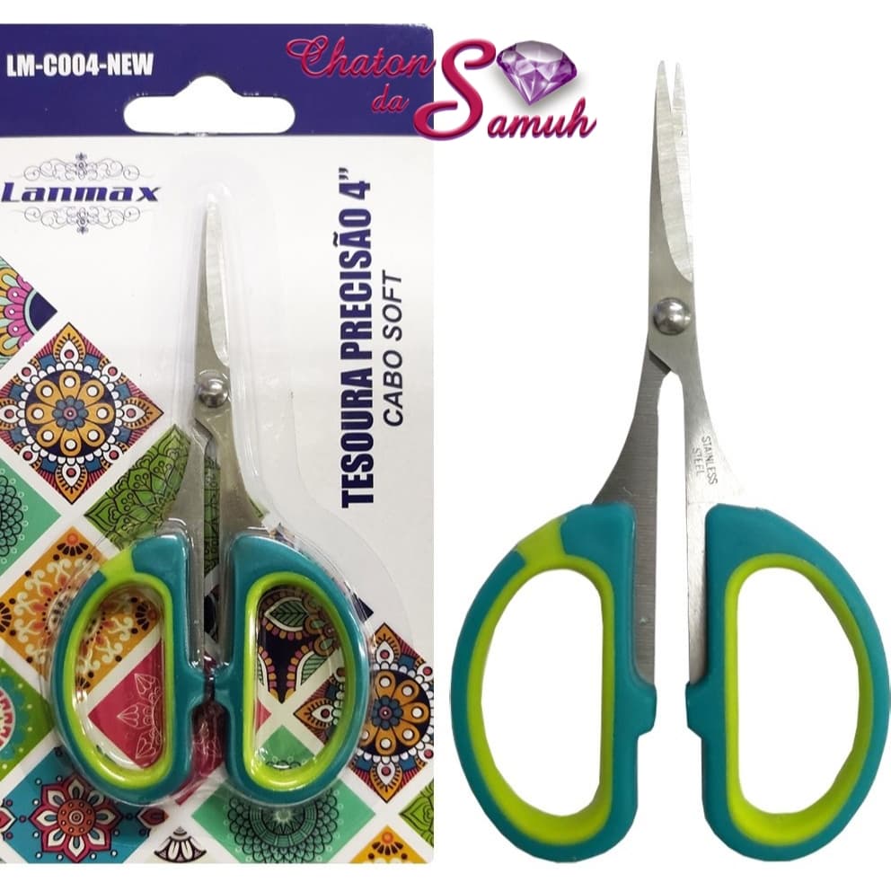 Tesoura de Precisão 4" Soft Lanmax ou Westpress