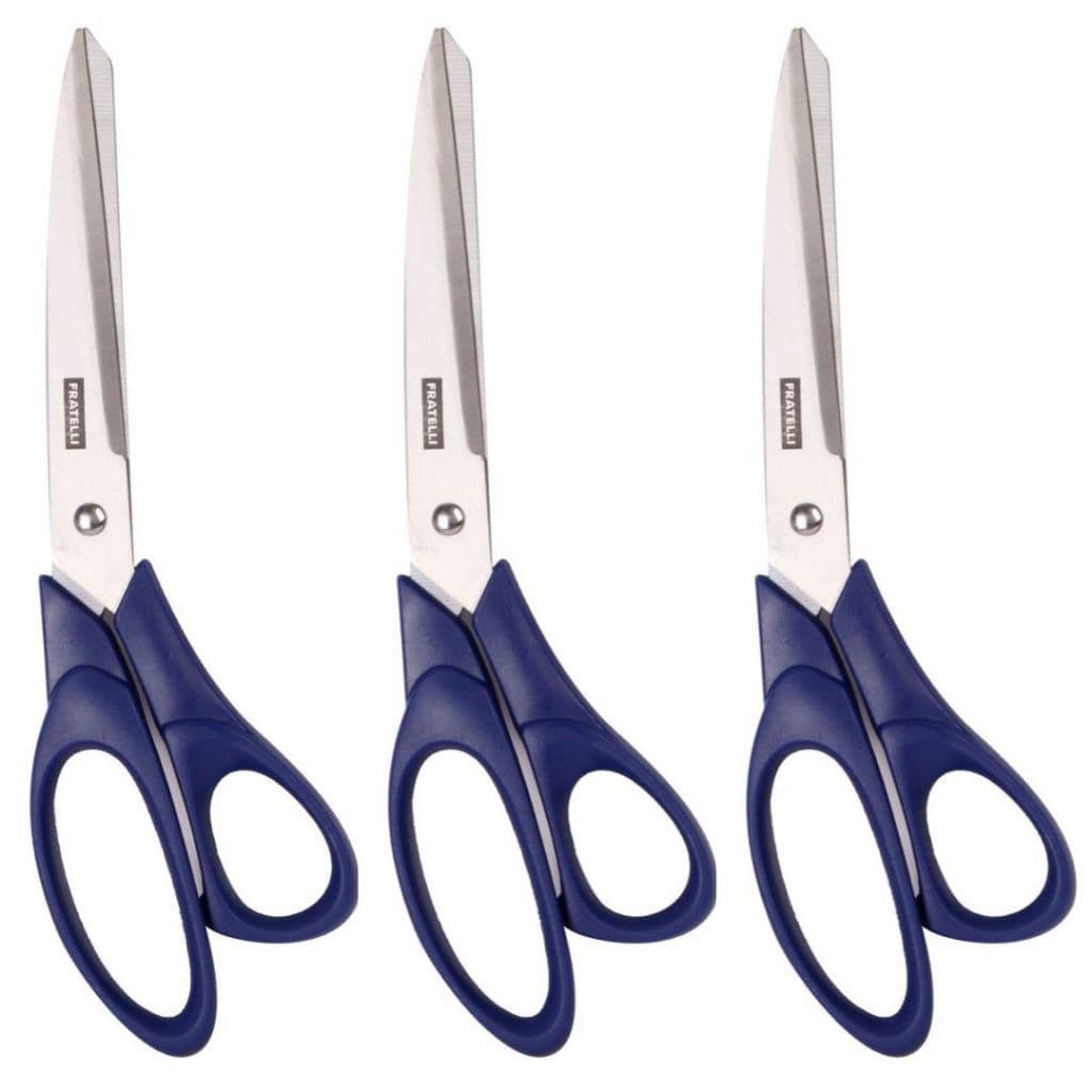 Kit 3 Tesoura Corte Fácil 9" Alfaiate Costura Profissional Multifuncional 24,1cm Fratelli