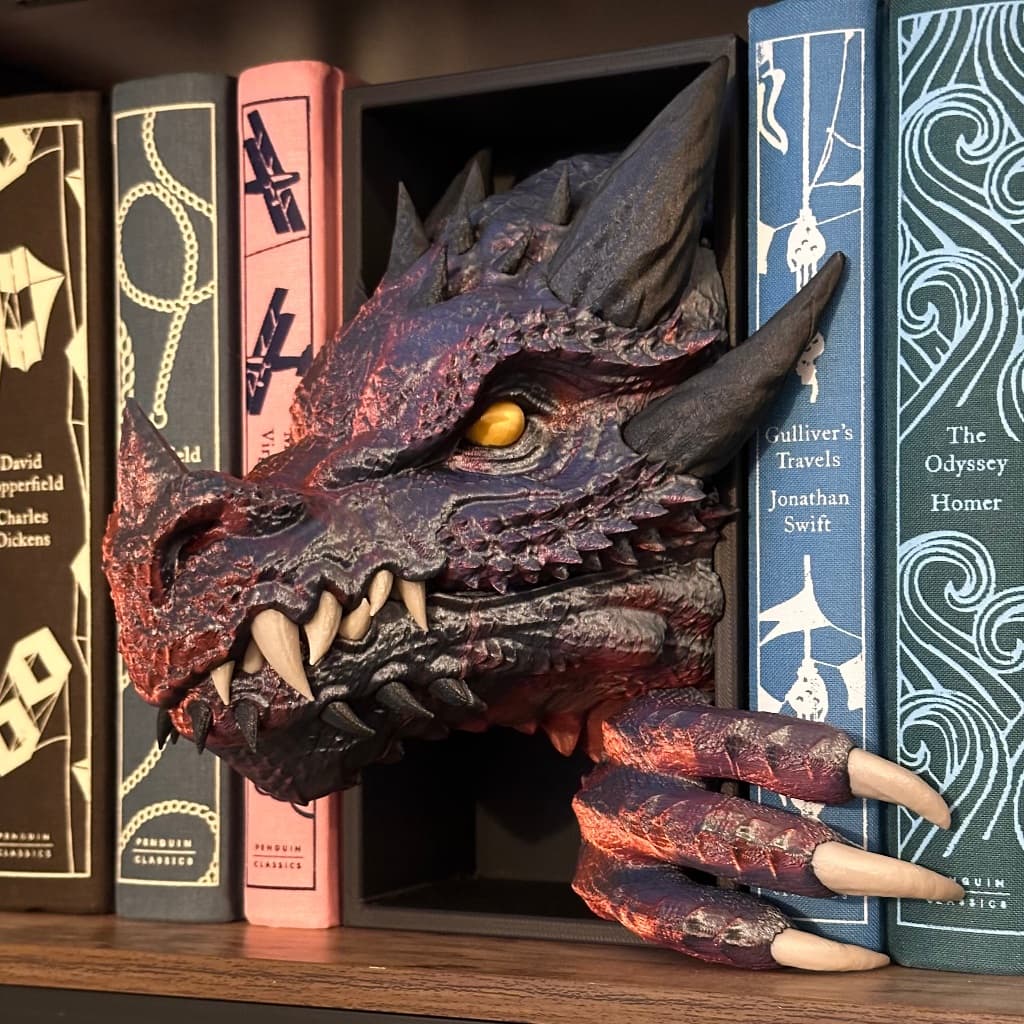 Dragão aparador de livros - Game Of Thrones / House Of the Dragons