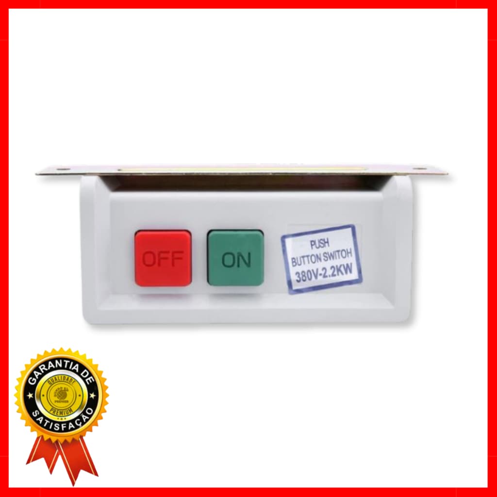Chave Liga Desliga, ON/OFF, Interruptor Bivolt para Máquina de Costura Industrial