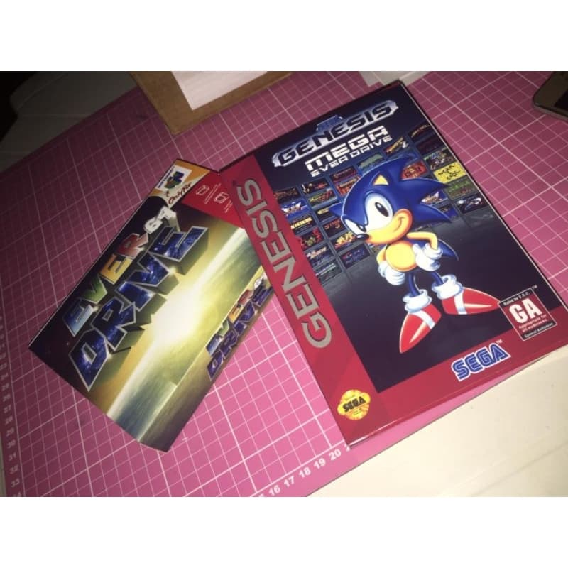 caixa com berço repro para everdrive Nintendo 64 super Nintendo master system Tectoy mega drive genesis e atari unocart