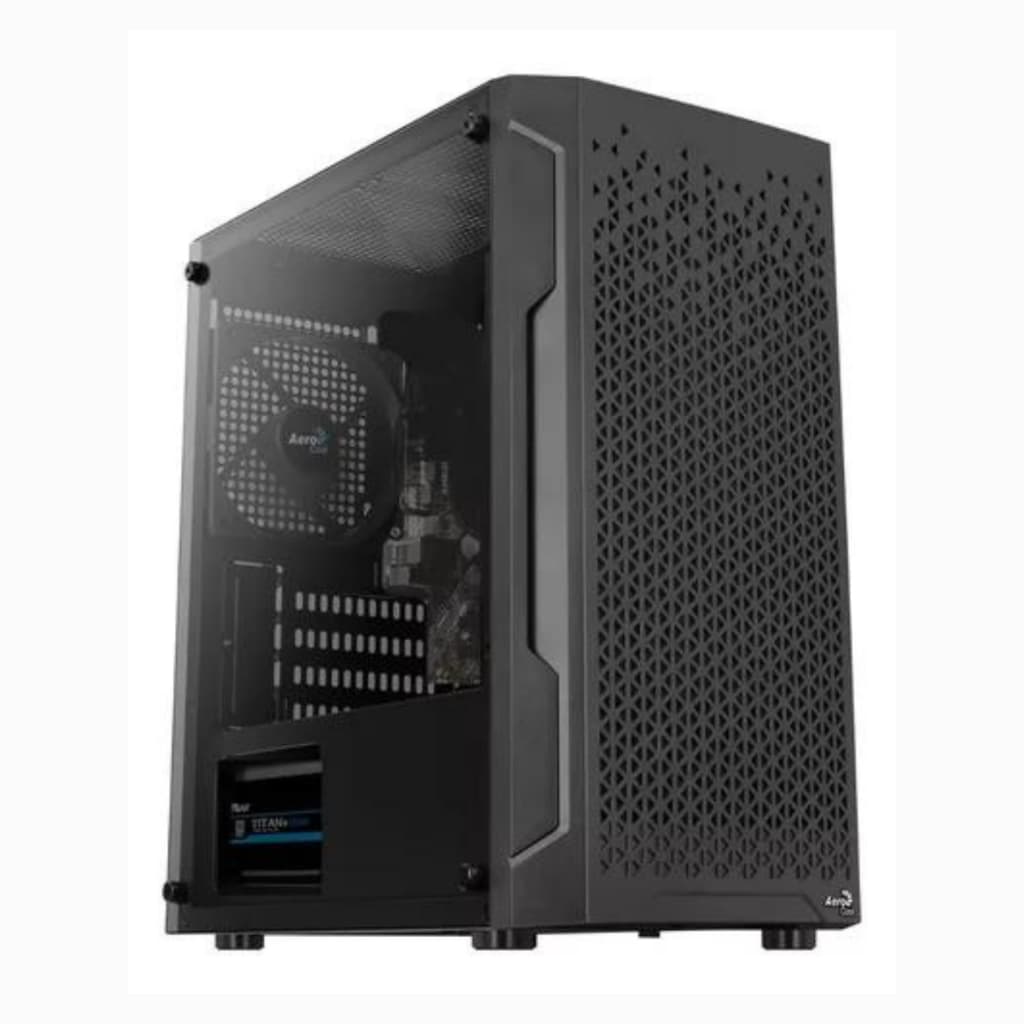 Gabinete Gamer Aerocool Trinity Mini Lateral Vidro Preto/Branco