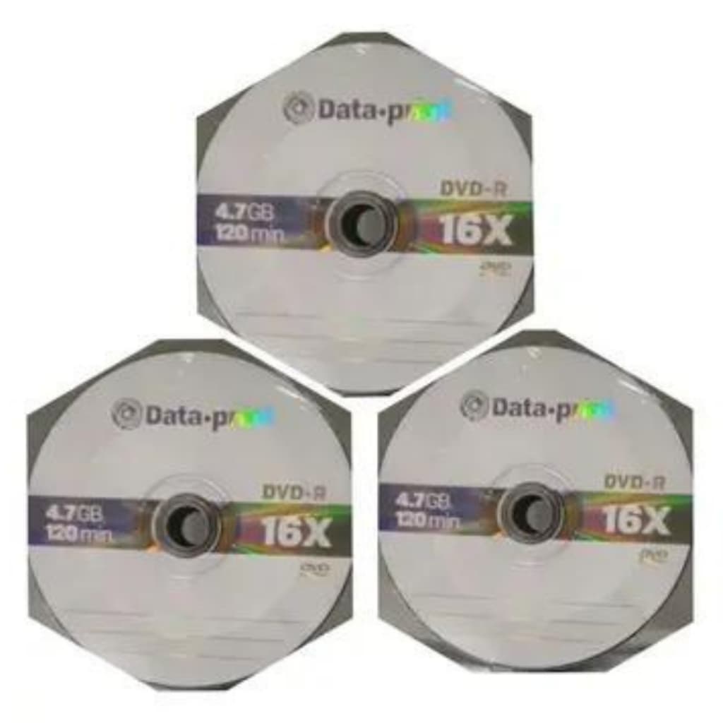 100 Dvd-r Data Print Logo 4.7gb 120 Minutos 16x Original