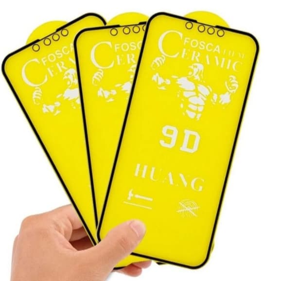 Kit 3 Película IPhone Fosca Cerâmica Flexível 3D 9D Para Todos Modelos de IPhone