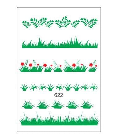 STENCIL MOLDE VAZADO SUELI ANDRADE, SU-622- PARA PINTURA EM TECIDO, PAREDES, ALMOFADAS...