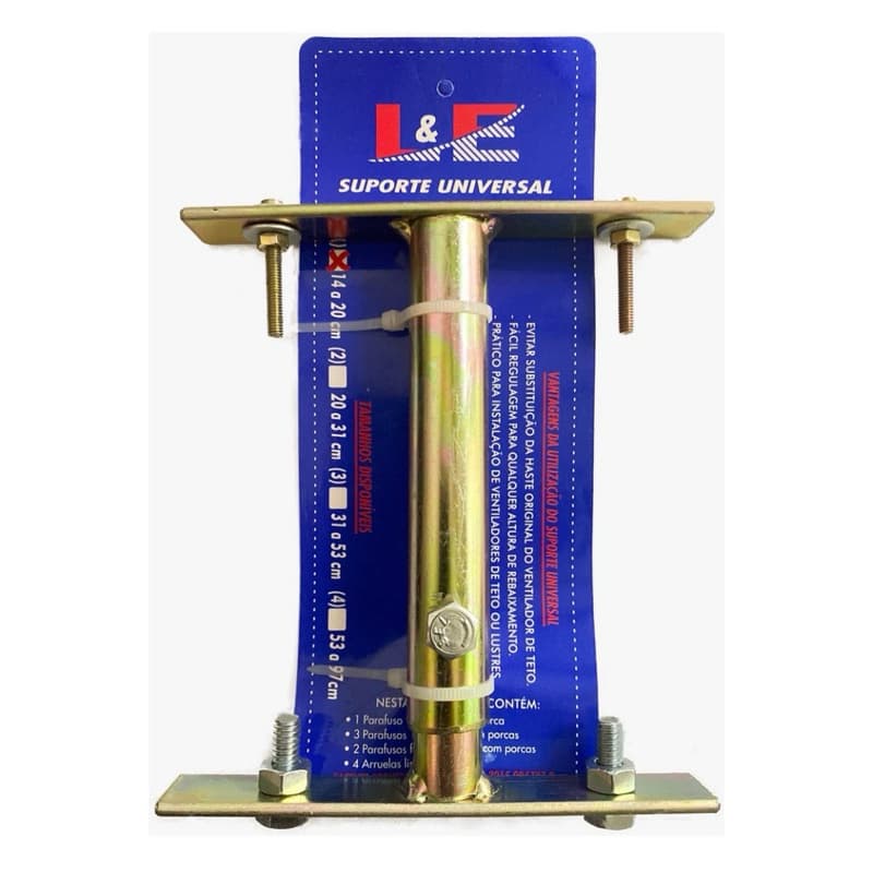 Suporte de ventilador para rebaixamento de teto