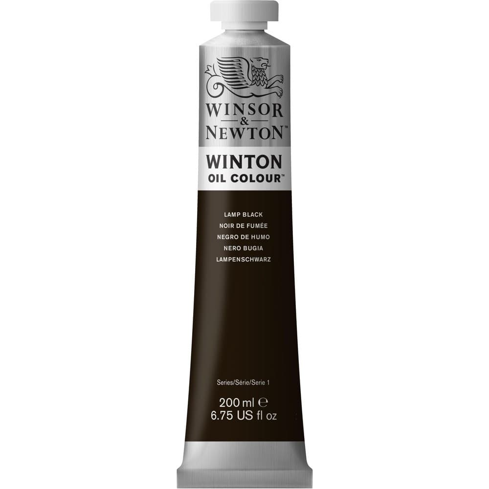 Tinta Óleo Winsor & Newton Winton 200ml 337 Lamp Black