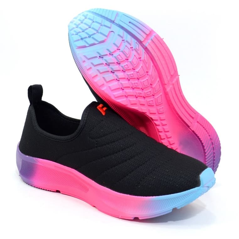 Tenis de enfiar o pé calce fácil sem cadarço slip on menina feminino