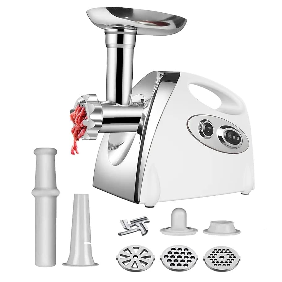 Maquina Moedor de Carne Linguiça Elétrico PREMIUM 2800w 110V Com Enchedor Linguiça