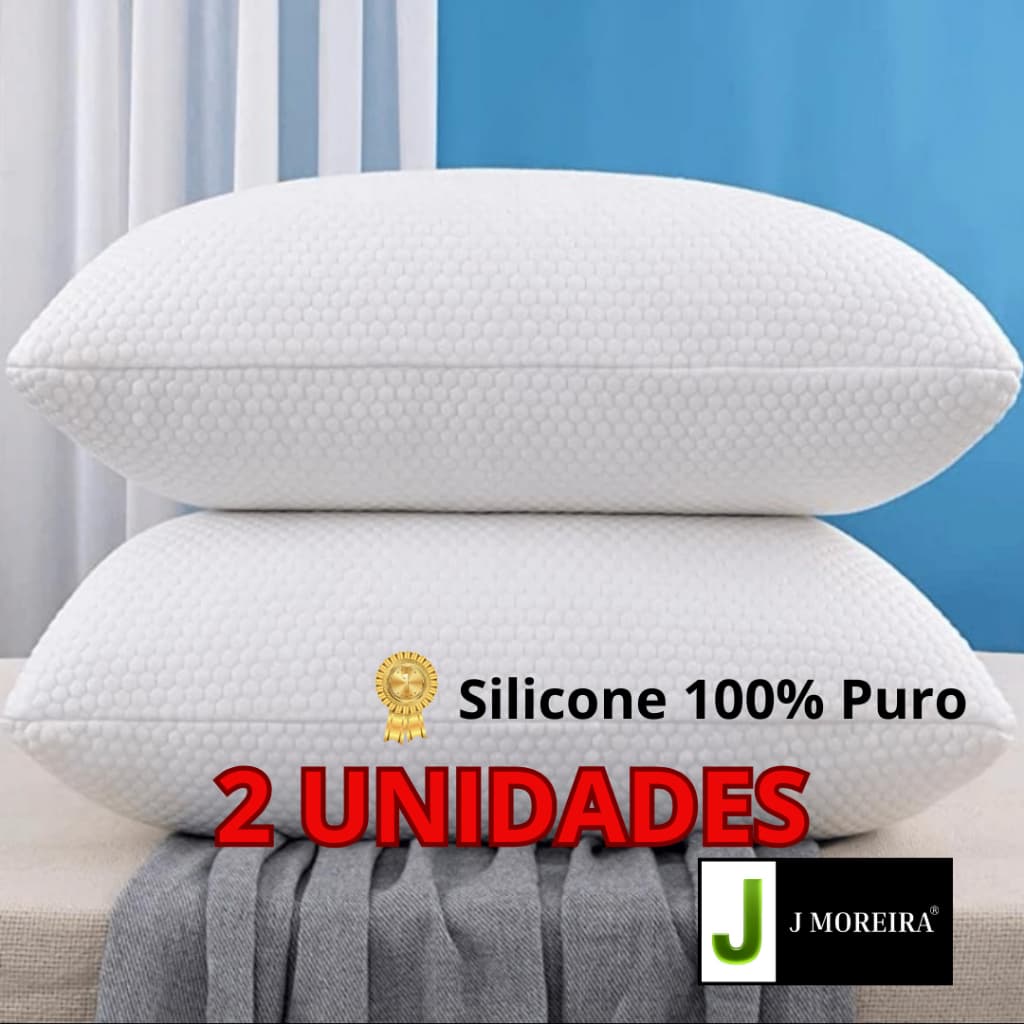 Travesseiros Travisseiro Nasa Flex Silicone Alto Macio Confortável Premium Fabricante