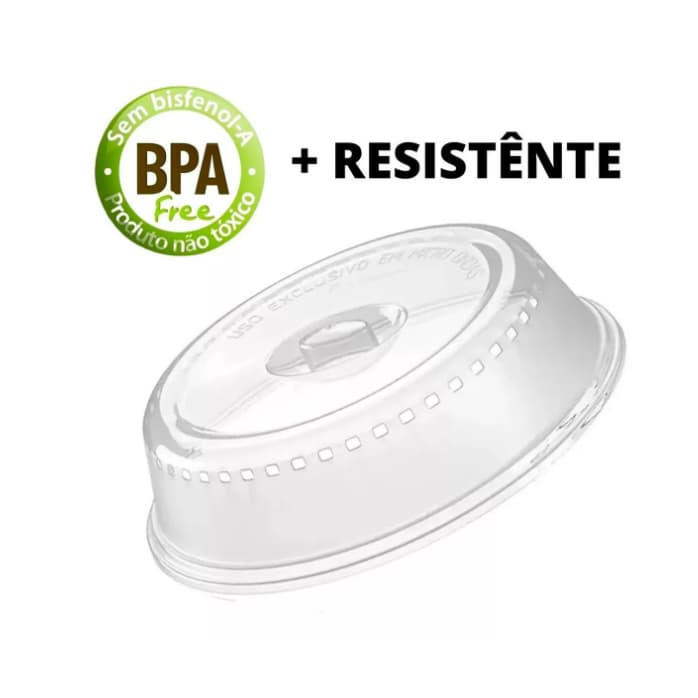 Tampa Alta Protetora de Alimentos Para Microondas Bpa Free