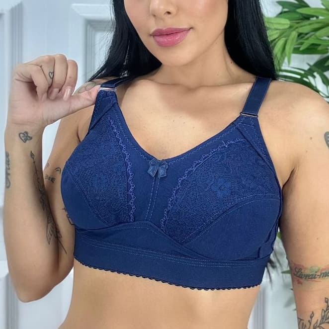 Kit 2 Sutiã Plus Reforçado Algodão Com Pala Reforçada Lingerie Feminina Conforto