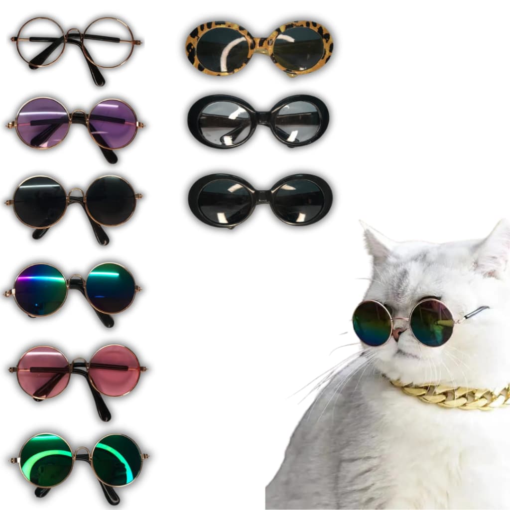 Óculos de Sol Para Pet Cachorro Gato Diversas Cores e Modelos Divertido