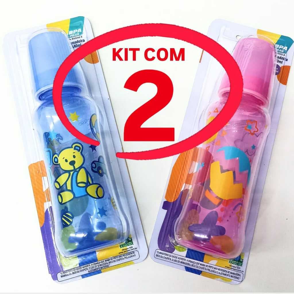 Kit com 2 Mamadeiras 240ml Petita Premium
